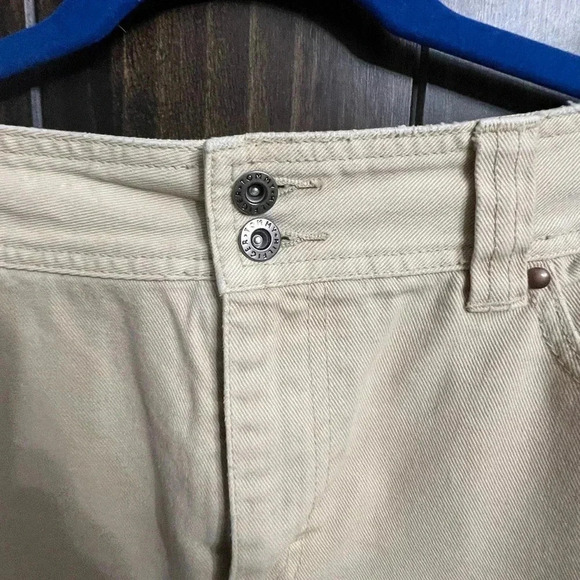 VTG 90s Y2K TOMMY HILFIGER MINI SKIRT SZ 14Khaki Denim RETRO Streetwear Charmed - Picture 4 of 8